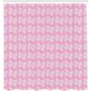 Ambesonne Pink Shower Curtain, Zigzag Look Pattern of Continuous Diamond Motifs Abstract Bohemian Print, Cloth Fabric Bathroom Decor Set with Hooks, 69″ W x 70″ L, Pale Fuchsia Soft Pink(Soft Pink Pale Mauve)