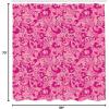 Ambesonne Pink Shower Curtain, Zigzag Look Pattern of Continuous Diamond Motifs Abstract Bohemian Print, Cloth Fabric Bathroom Decor Set with Hooks, 69″ W x 70″ L, Pale Fuchsia Soft Pink(Magenta Pastel Pink Blush)