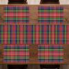 Ambesonne Plaid Table Runner & Placemats, Caledonia Scottish Traditional Pattern Tartan Motif Abstract Squares Ornate, Set for Dining Table Decor, Placemat 4 pcs + Runner 16″x72″, Burnt Sienna Green