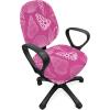 Ambesonne Snow Office Chair Cover, Winter Clothes Pattern Sweater Socks Hat and Scarf Christmas Season Print, Stretchable Decorative Universal Size High Back Printed Slipcover, White Coral Sky Blue(Magenta Pink)