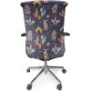 Ambesonne Squirrel Office Chair Cover, Christmas New Year Nature Pattern with Reindeers and Cardinal Birds Sketch Art, Stretchable Decorative Universal Size High Back Printed Slipcover, Brown White(Navy Blue)