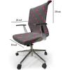 Ambesonne Squirrel Office Chair Cover, Christmas New Year Nature Pattern with Reindeers and Cardinal Birds Sketch Art, Stretchable Decorative Universal Size High Back Printed Slipcover, Brown White(Grey Pink)