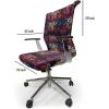 Ambesonne Squirrel Office Chair Cover, Christmas New Year Nature Pattern with Reindeers and Cardinal Birds Sketch Art, Stretchable Decorative Universal Size High Back Printed Slipcover, Brown White(Pink Blue)
