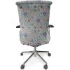 Ambesonne Squirrel Office Chair Cover, Christmas New Year Nature Pattern with Reindeers and Cardinal Birds Sketch Art, Stretchable Decorative Universal Size High Back Printed Slipcover, Brown White(Navy Coral)