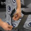 Ambesonne Squirrel Office Chair Cover, Christmas New Year Nature Pattern with Reindeers and Cardinal Birds Sketch Art, Stretchable Decorative Universal Size High Back Printed Slipcover, Brown White(Navy White)