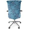 Ambesonne Squirrel Office Chair Cover, Christmas New Year Nature Pattern with Reindeers and Cardinal Birds Sketch Art, Stretchable Decorative Universal Size High Back Printed Slipcover, Brown White(Aqua Blue)