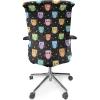 Ambesonne Squirrel Office Chair Cover, Christmas New Year Nature Pattern with Reindeers and Cardinal Birds Sketch Art, Stretchable Decorative Universal Size High Back Printed Slipcover, Brown White(Black Multicolor)
