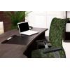 Ambesonne Squirrel Office Chair Cover, Christmas New Year Nature Pattern with Reindeers and Cardinal Birds Sketch Art, Stretchable Decorative Universal Size High Back Printed Slipcover, Brown White(Green Caramel)