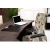 Ambesonne Squirrel Office Chair Cover, Christmas New Year Nature Pattern with Reindeers and Cardinal Birds Sketch Art, Stretchable Decorative Universal Size High Back Printed Slipcover, Brown White(Grey Brown)