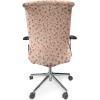 Ambesonne Squirrel Office Chair Cover, Christmas New Year Nature Pattern with Reindeers and Cardinal Birds Sketch Art, Stretchable Decorative Universal Size High Back Printed Slipcover, Brown White(Peach Grey)