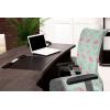 Ambesonne Squirrel Office Chair Cover, Christmas New Year Nature Pattern with Reindeers and Cardinal Birds Sketch Art, Stretchable Decorative Universal Size High Back Printed Slipcover, Brown White(Mint Green)