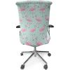 Ambesonne Squirrel Office Chair Cover, Christmas New Year Nature Pattern with Reindeers and Cardinal Birds Sketch Art, Stretchable Decorative Universal Size High Back Printed Slipcover, Brown White(Mint Green)