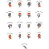 Ambesonne Unisex Multicolor Face and Neck Warmers(Borders)