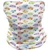 Ambesonne Unisex Multicolor Face and Neck Warmers(Characters and Dots)