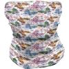 Ambesonne Unisex Multicolor Face and Neck Warmers(Floral Vibrant Ethnic)