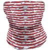 Ambesonne Unisex Multicolor Face and Neck Warmers(Horizontal Wavy Stripes)