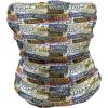 Ambesonne Unisex Multicolor Face and Neck Warmers(Retro Auto License Plates)