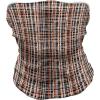 Ambesonne Unisex Multicolor Face and Neck Warmers(Vintage Striped Grid Art)
