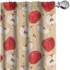 Ambesonne Botanical Curtains, Vintage Floral Pattern with Detailed Exotic Leaves from Different Trees, Window Treatments 2 Panel Set for Living Room Bedroom, Pair of – 28″ x 84″, Green and Ivory(Beige Cream)