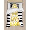 Ambesonne Christmas Duvet Cover Set, Vintage Merry Xmas Wreath Several Noel Yule and Ribbons Candles Bells Image, Decorative 3 Piece Bedding Set with 2 Pillow Shams, King Size, Red(Yellow White)