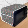 Ambesonne Christmas Washing Machine Organizer, Hand Drawn Composition of Noel Elements Santa and Reindeer on Hearts Background, Anti-slip Fabric Cover for Washers and Dryers, 47″ x 18.5″, Multicolor(Multicolor)
