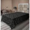 Ambesonne Damask Flat Sheet, Simple Design Neutral Colors Floral Boho Artwork on Darkened Backdrop, Soft Comfortable Top Sheet Decorative Bedding 1 Piece, California King, Charcoal Grey Grey Teal(Charcoal Grey Grey Teal)