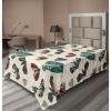 Ambesonne Damask Flat Sheet, Simple Design Neutral Colors Floral Boho Artwork on Darkened Backdrop, Soft Comfortable Top Sheet Decorative Bedding 1 Piece, California King, Charcoal Grey Grey Teal(Teal Dark Pink Cream)
