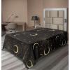Ambesonne Damask Flat Sheet, Simple Design Neutral Colors Floral Boho Artwork on Darkened Backdrop, Soft Comfortable Top Sheet Decorative Bedding 1 Piece, California King, Charcoal Grey Grey Teal(Charcoal Grey Pale Yellow)
