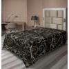 Ambesonne Damask Flat Sheet, Simple Design Neutral Colors Floral Boho Artwork on Darkened Backdrop, Soft Comfortable Top Sheet Decorative Bedding 1 Piece, California King, Charcoal Grey Grey Teal(Dark Blue Grey Amber)