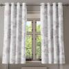 Ambesonne Delicate Roses Grommet Curtain, Retro Themed Garden Scene Flowers Vintage with Neutral Colors, Decorative 2-Panel Window Drapes for Bedroom Living Room, 50″ x 84″, Pale Peach Pale Grey Dust(Blue Grey Champagne)