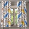 Ambesonne Delicate Roses Grommet Curtain, Retro Themed Garden Scene Flowers Vintage with Neutral Colors, Decorative 2-Panel Window Drapes for Bedroom Living Room, 50″ x 84″, Pale Peach Pale Grey Dust(Dark Lavender Mustard Tan)