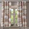 Ambesonne Delicate Roses Grommet Curtain, Retro Themed Garden Scene Flowers Vintage with Neutral Colors, Decorative 2-Panel Window Drapes for Bedroom Living Room, 50″ x 84″, Pale Peach Pale Grey Dust(Pale Taupe White)