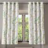 Ambesonne Delicate Roses Grommet Curtain, Retro Themed Garden Scene Flowers Vintage with Neutral Colors, Decorative 2-Panel Window Drapes for Bedroom Living Room, 50″ x 84″, Pale Peach Pale Grey Dust(Olive Green Blush Dusk)