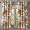 Ambesonne Delicate Roses Grommet Curtain, Retro Themed Garden Scene Flowers Vintage with Neutral Colors, Decorative 2-Panel Window Drapes for Bedroom Living Room, 50″ x 84″, Pale Peach Pale Grey Dust(Dark Salmon Peacock Green)