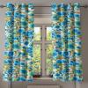 Ambesonne Delicate Roses Grommet Curtain, Retro Themed Garden Scene Flowers Vintage with Neutral Colors, Decorative 2-Panel Window Drapes for Bedroom Living Room, 50″ x 84″, Pale Peach Pale Grey Dust(Sea Green Sky Blue White)