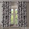 Ambesonne Delicate Roses Grommet Curtain, Retro Themed Garden Scene Flowers Vintage with Neutral Colors, Decorative 2-Panel Window Drapes for Bedroom Living Room, 50″ x 84″, Pale Peach Pale Grey Dust(Pale Mauve Charcoal Grey)