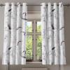 Ambesonne Delicate Roses Grommet Curtain, Retro Themed Garden Scene Flowers Vintage with Neutral Colors, Decorative 2-Panel Window Drapes for Bedroom Living Room, 50″ x 84″, Pale Peach Pale Grey Dust(Pale Eggplant White)