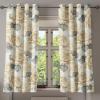 Ambesonne Delicate Roses Grommet Curtain, Retro Themed Garden Scene Flowers Vintage with Neutral Colors, Decorative 2-Panel Window Drapes for Bedroom Living Room, 50″ x 84″, Pale Peach Pale Grey Dust(Pale Peach Pale Grey Dust)