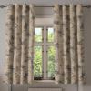 Ambesonne Delicate Roses Grommet Curtain, Retro Themed Garden Scene Flowers Vintage with Neutral Colors, Decorative 2-Panel Window Drapes for Bedroom Living Room, 50″ x 84″, Pale Peach Pale Grey Dust(Sand Brown and Dark Blue Grey)