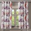 Ambesonne Delicate Roses Grommet Curtain, Retro Themed Garden Scene Flowers Vintage with Neutral Colors, Decorative 2-Panel Window Drapes for Bedroom Living Room, 50″ x 84″, Pale Peach Pale Grey Dust(Mauve Taupe Ruby White)