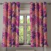 Ambesonne Delicate Roses Grommet Curtain, Retro Themed Garden Scene Flowers Vintage with Neutral Colors, Decorative 2-Panel Window Drapes for Bedroom Living Room, 50″ x 84″, Pale Peach Pale Grey Dust(Magenta Pale Lilac Indigo)