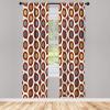 Ambesonne Modern Window Curtains, Jumble Colors Illustration of Oriental Floral Motif with Greenery Leaves, Lightweight Decorative 2-Panel Set & Rod Pocket, Pair of – 28″ x 63″, Pale Grey Multicolor(Burgundy White)