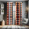 Ambesonne Modern Window Curtains, Jumble Colors Illustration of Oriental Floral Motif with Greenery Leaves, Lightweight Decorative 2-Panel Set & Rod Pocket, Pair of – 28″ x 63″, Pale Grey Multicolor(Vermilion Purpleblue)