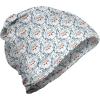 Ambesonne Unisex Beanie, Xmas Animal Wreaths, Hiking Outdoors Multicolor