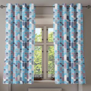 Ambesonne Abstract Grommet Curtain, Vertical Lines in Earthen Toned Color Stripes Various Shades Pattern, Decorative 2-Panel Window Drapes for Bedroom Living Room, 50″ x 84″, Pale Caramel Chocolate(Pale and Sky Blue Mauve)