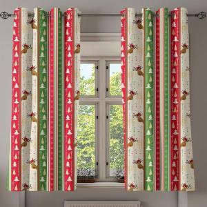 Ambesonne Abstract Grommet Curtain, Vertical Lines in Earthen Toned Color Stripes Various Shades Pattern, Decorative 2-Panel Window Drapes for Bedroom Living Room, 50″ x 84″, Pale Caramel Chocolate(Green Dark Coral White)