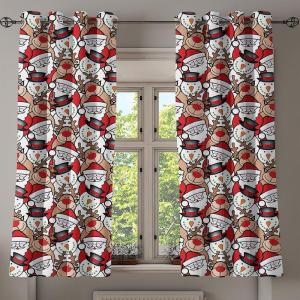 Ambesonne Abstract Grommet Curtain, Vertical Lines in Earthen Toned Color Stripes Various Shades Pattern, Decorative 2-Panel Window Drapes for Bedroom Living Room, 50″ x 84″, Pale Caramel Chocolate(Pale Brown White and Red)