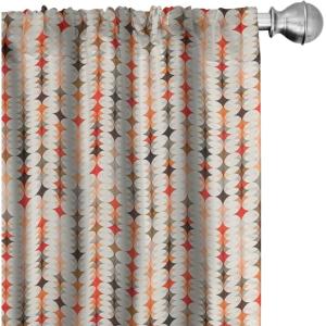 Ambesonne Birds and Nature Curtains, Delicate Spring Chill with Leafy Flowers with Wingy Animals, Window Treatments 2 Panel Set for Living Room Bedroom, Pair of – 28″ x 84″, Blush Laurel Green White(Orange Peach)