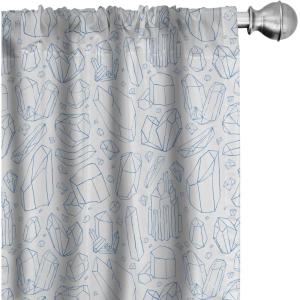 Ambesonne Bohemian Curtains, Modern Ethnic Themed Ornaments with Southwestern Inspirations, Window Treatments 2 Panel Set for Living Room Bedroom, Pair of – 28″ x 84″, Petrol Blue Paprika and Ivory(White Blue)