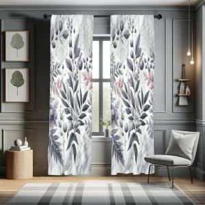 Ambesonne Bohemian Curtains, Modern Ethnic Themed Ornaments with Southwestern Inspirations, Window Treatments 2 Panel Set for Living Room Bedroom, Pair of – 28″ x 84″, Petrol Blue Paprika and Ivory(Grey Pink Slate Blue Rose)